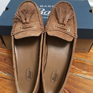 BASS Bonnie Tan Moccasins/ Loafers- Size 6.5 Genuine Leather
